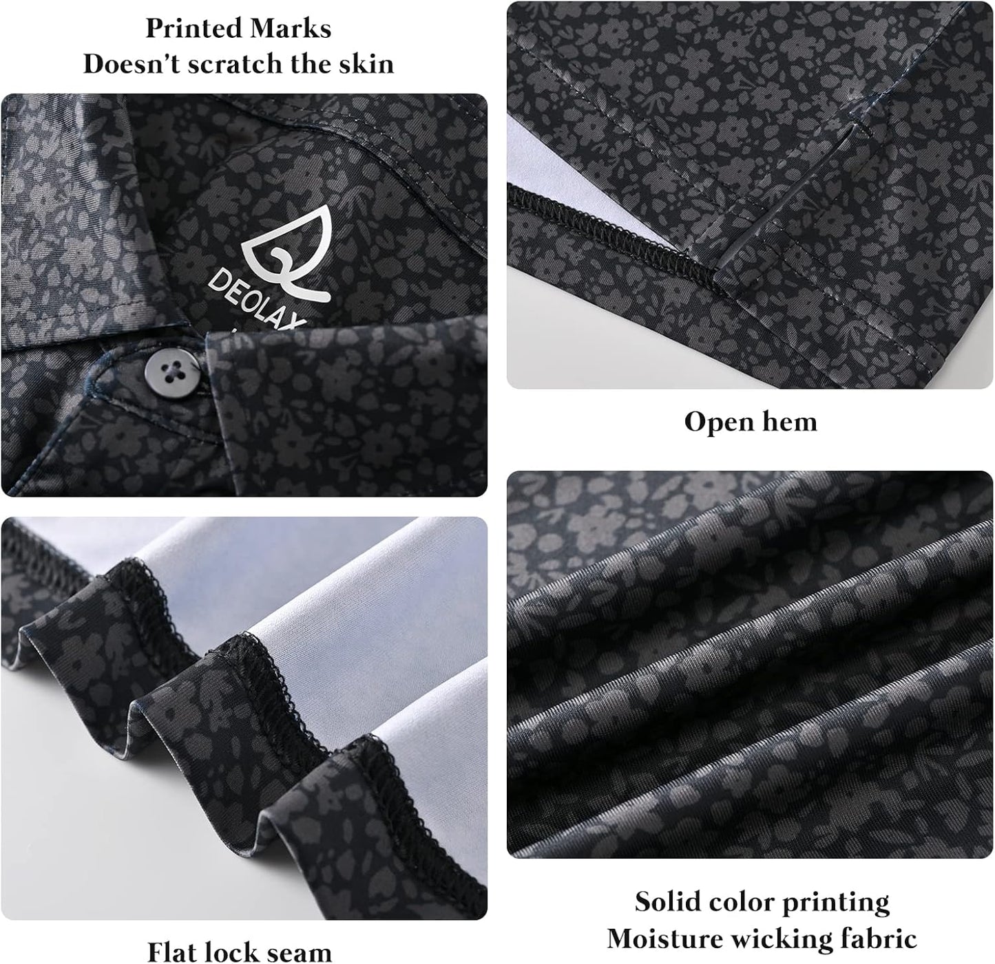 Mens Polo Shirts Fashion Print Mens Golf Shirt Dry Fit Mens Golf Polo Short Sleeve Quick Dry Funny Golf Shirt for Men