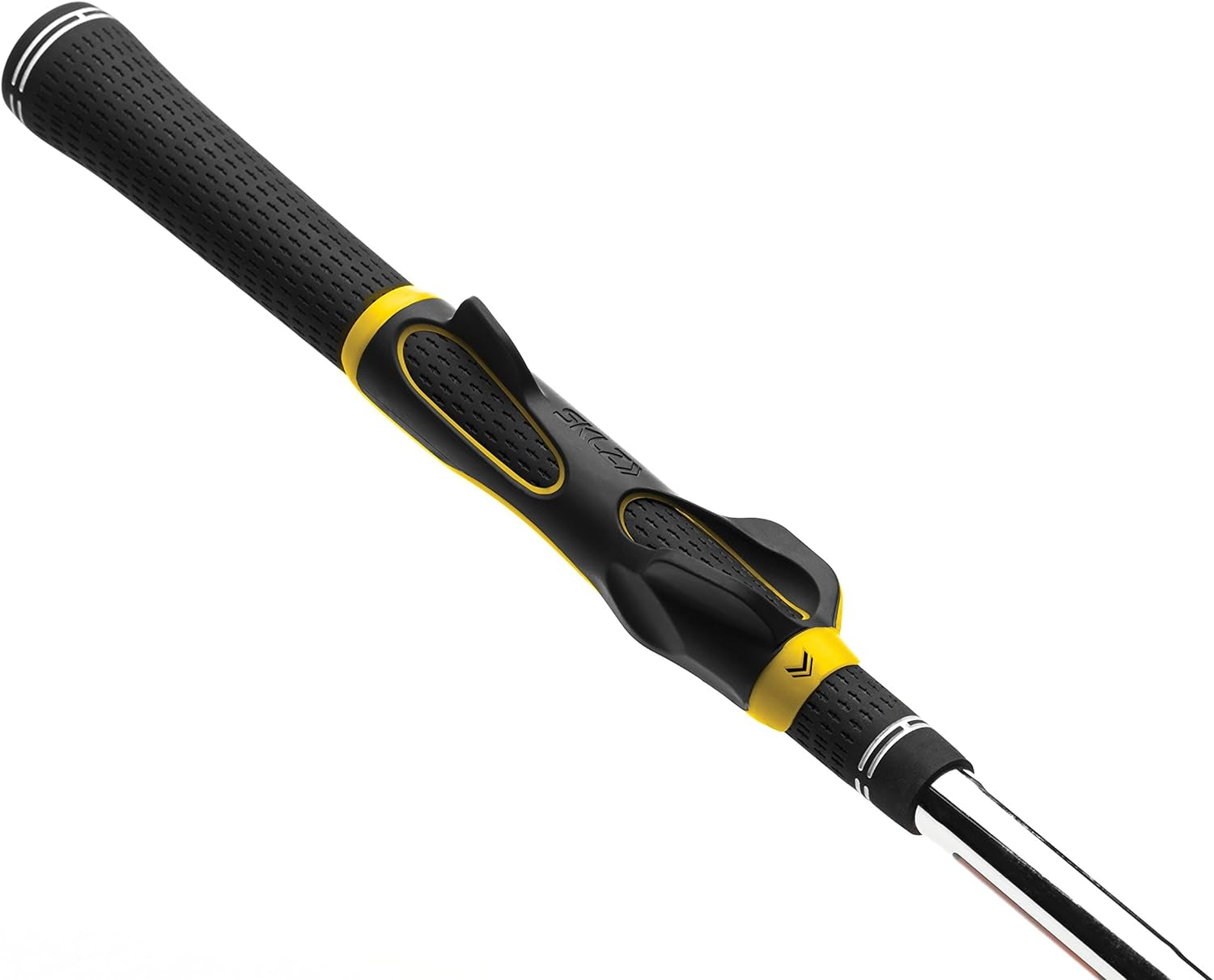 Golf Grip Trainer, Club Attachment for Correct Hand Positioning and Muscle Memory, Fits Standard Grips from Driver to Wedge, Right-Handed, Compact Training Aid for Practice and Pre-Round Warm-Up